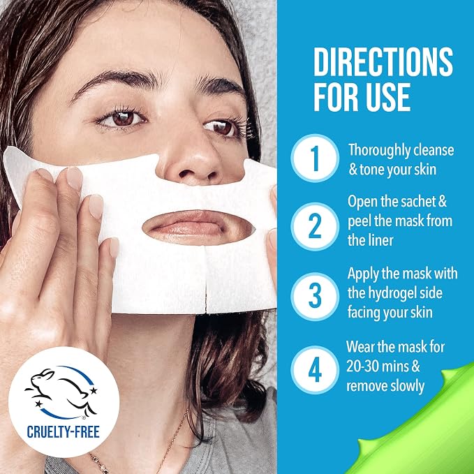 Hydrogel Facial Under PPE Mask