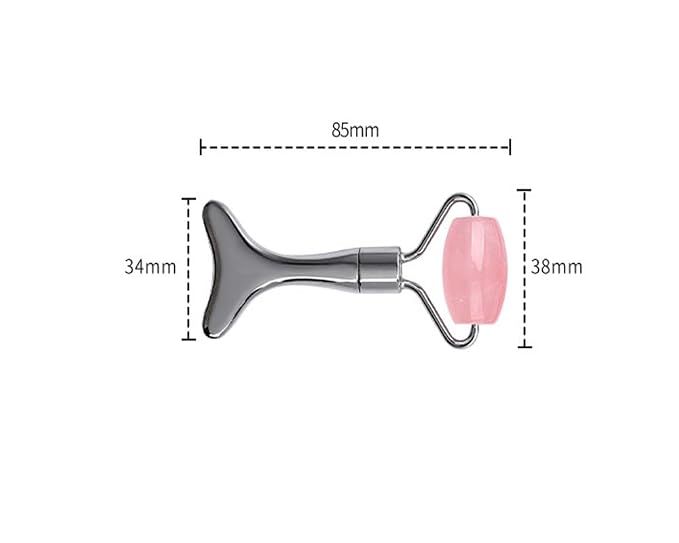 Rose Quartz+Silver Zinc Alloy