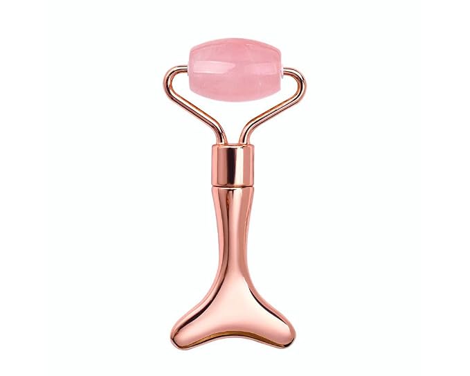 Rose Quartz+Rose Gold Zinc Alloy