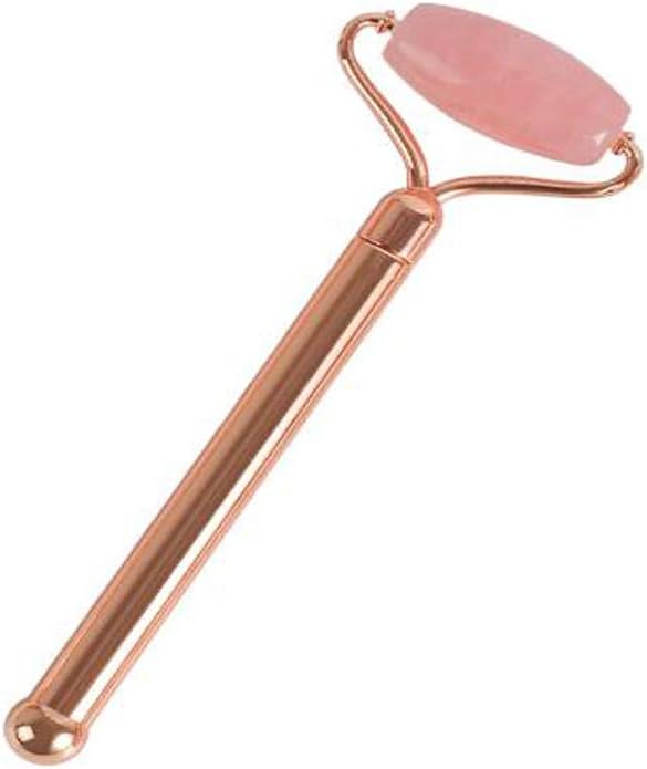 Rose Quartz With Gold Bar