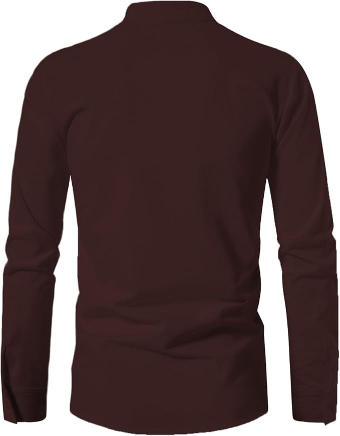 Mens Retro Viking Henley Shirt 04