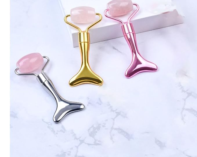 Rose Quartz+Rose Red Zinc Alloy