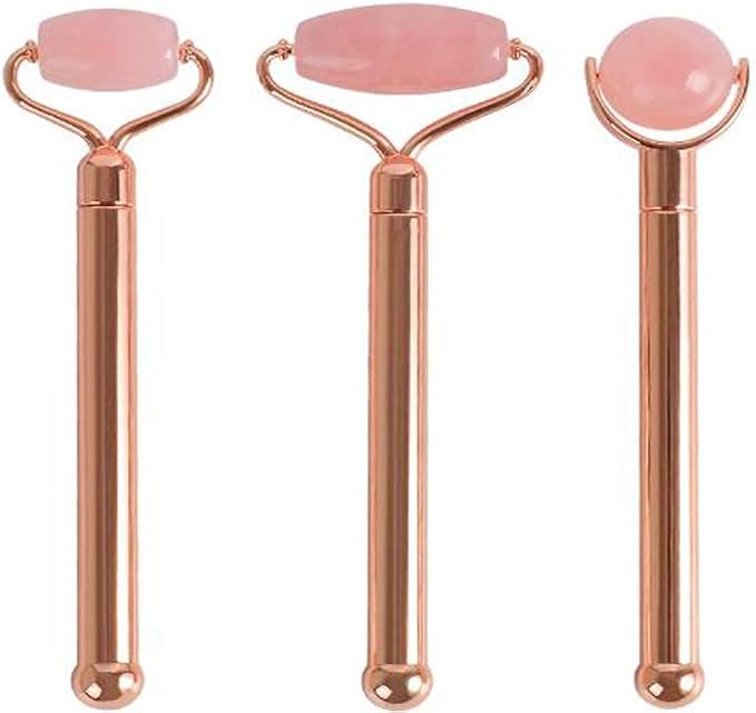 Rose Quartz With Gold Bar