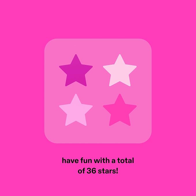 Pink Hydrocolloid Stars