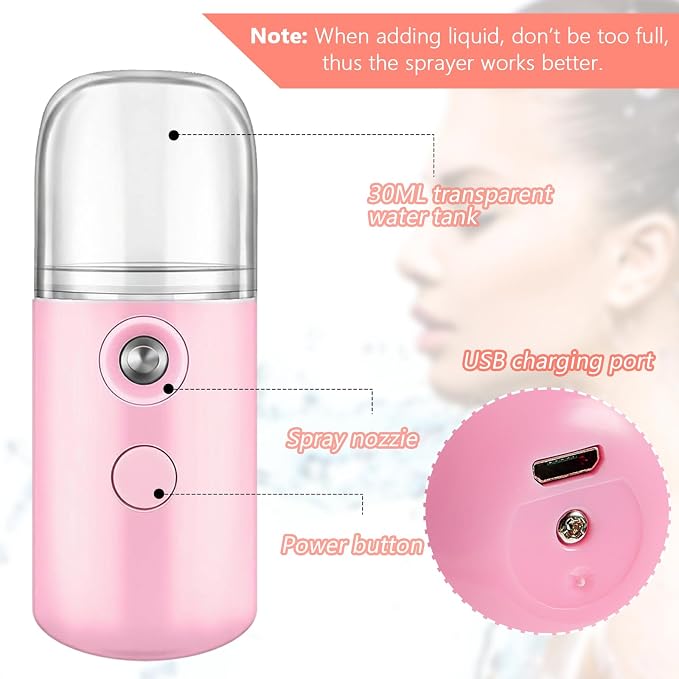 White, Light Pink, Blue, Pink