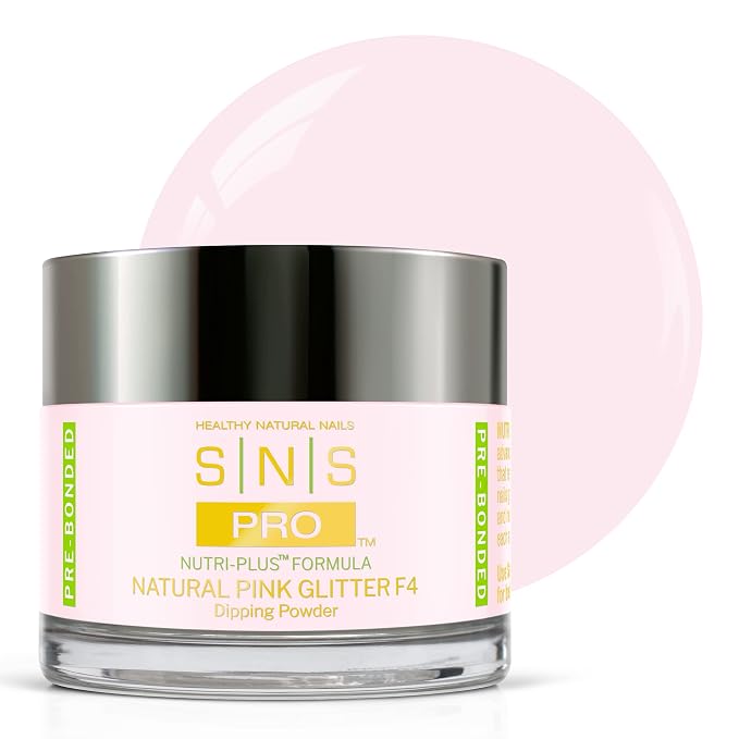 Natural Pink Glitter Dip Powder F4