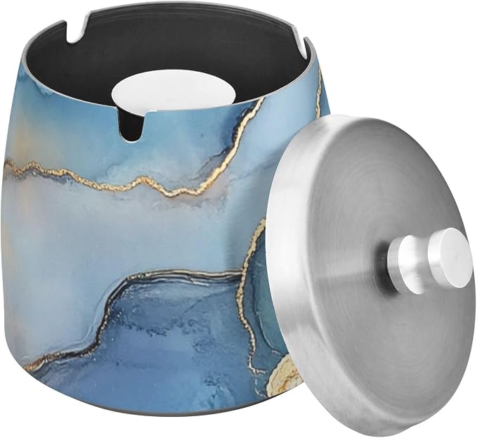 Marble Silver Royal Blue