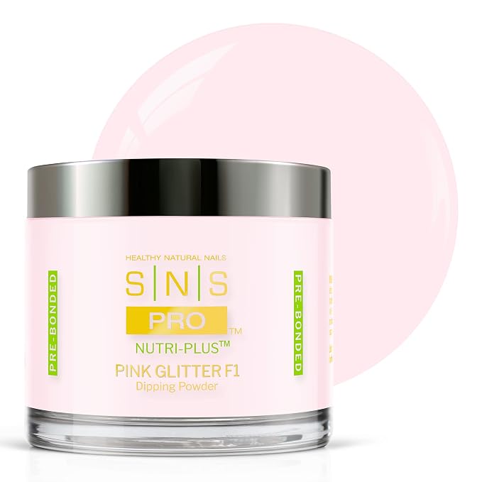 Pink Glitter Dip Powder F1