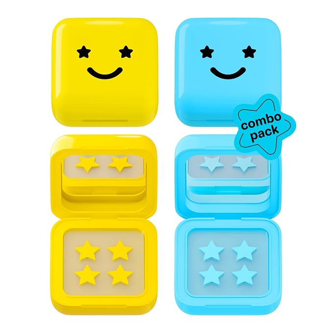Big Yellow Compact Hydrocolloid + Big Blue Compact Hydrocolloid with Salicylic Acid