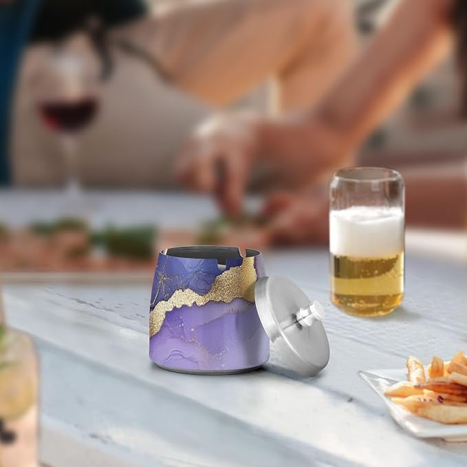 Marble Silver Purple
