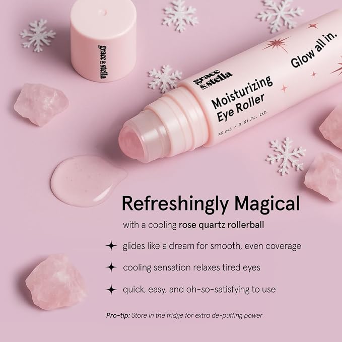 Moisturizing Eye Serum with Rose Quartz Ball