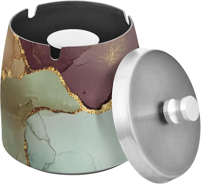 Marble Sage Green Burgundy