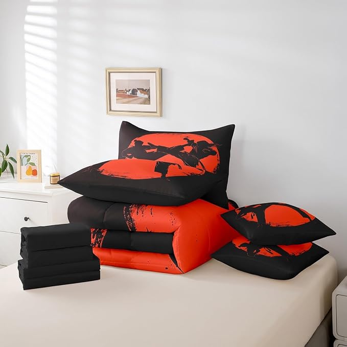 Dark Black Red