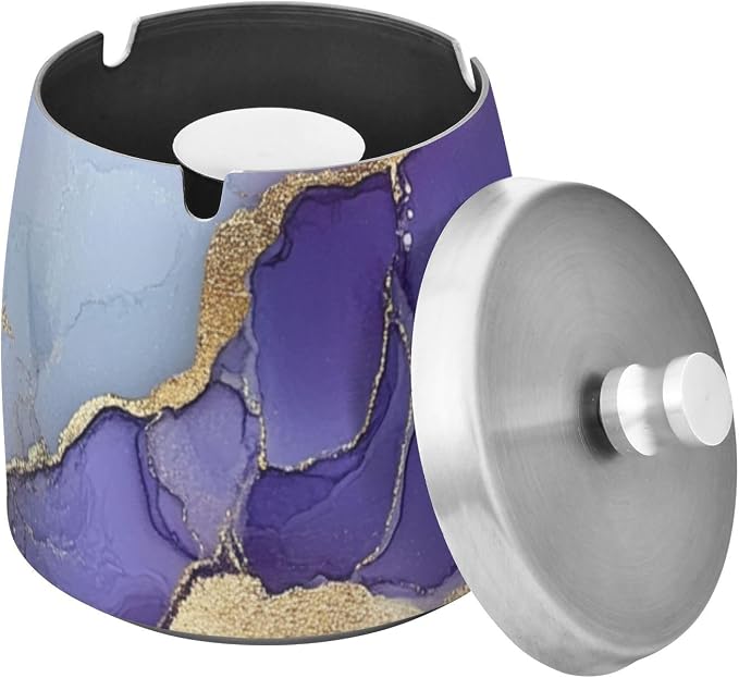 Marble Silver Purple