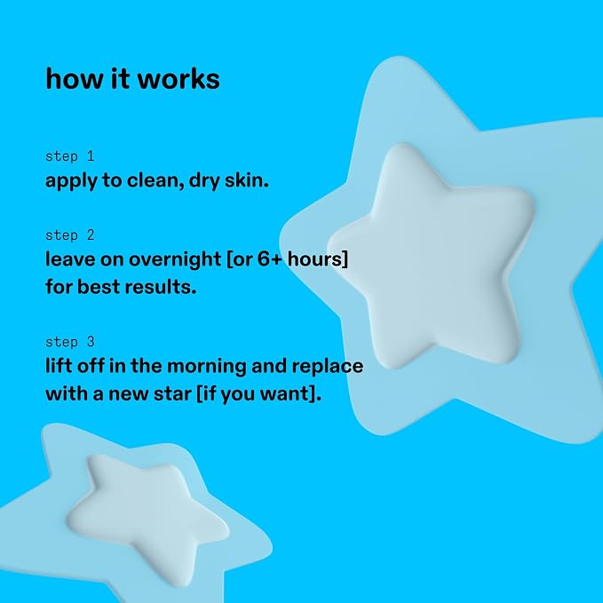 Clear Hydrocolloid Stars