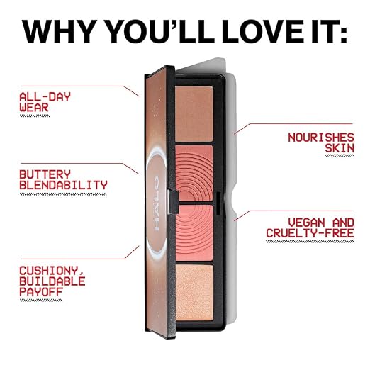 02 - Back To Cali (Champagne highlighter, soft peach blush, dusty rose blush, fair contour)