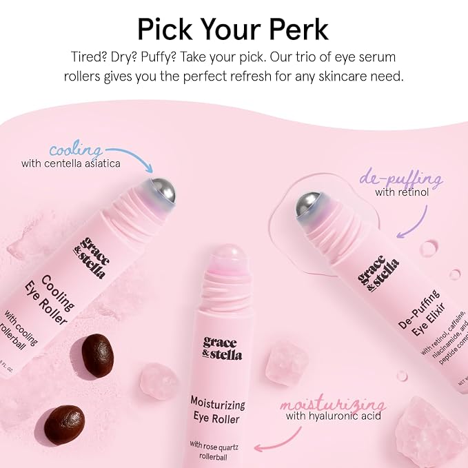 Moisturizing Eye Serum with Rose Quartz Ball