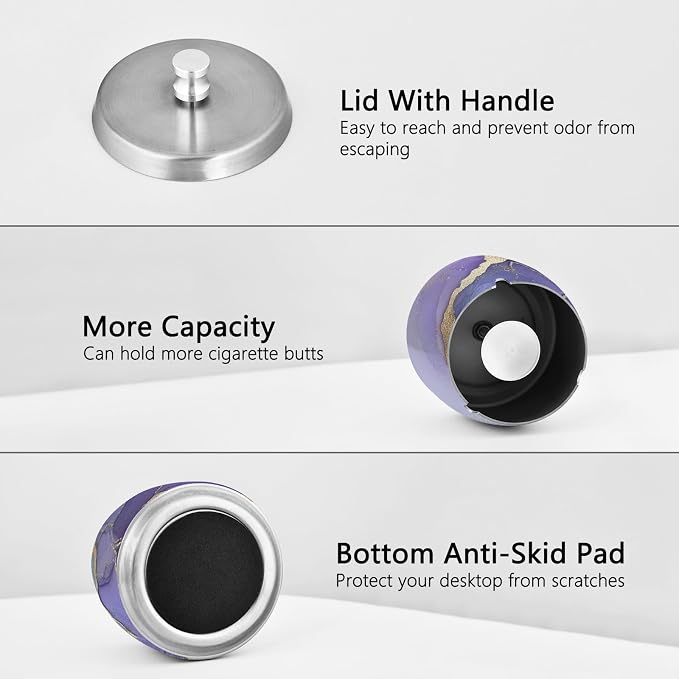 Marble Silver Purple