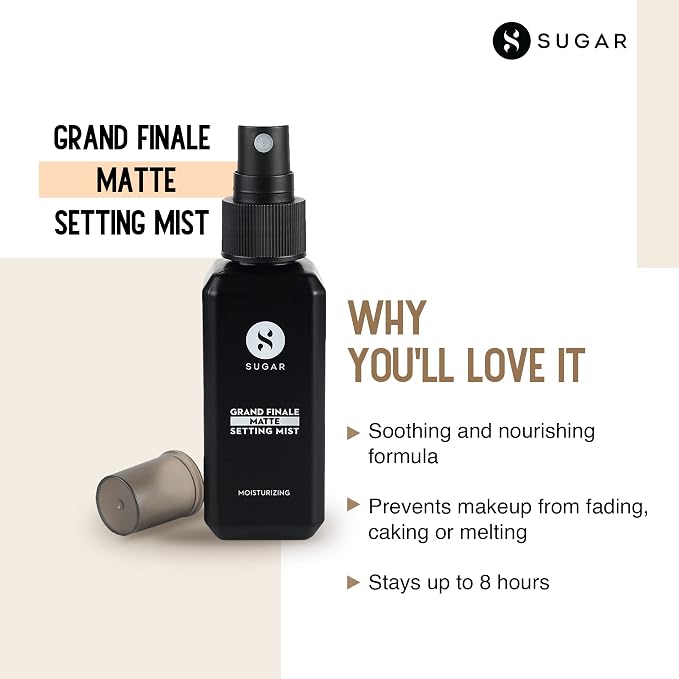 Grand Finale Highlighting Setting Mist - For a glowing and highlighted finish.