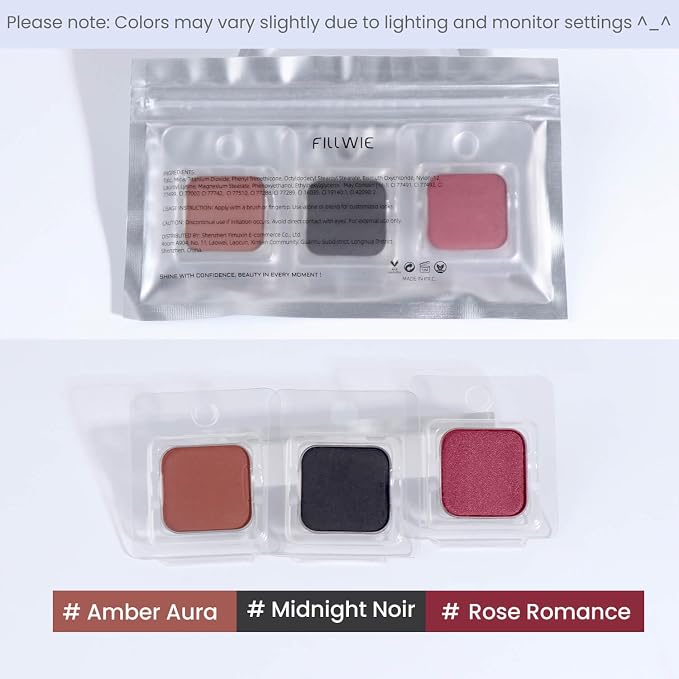 Amber Aura/Rose Romance/Midnight Noir