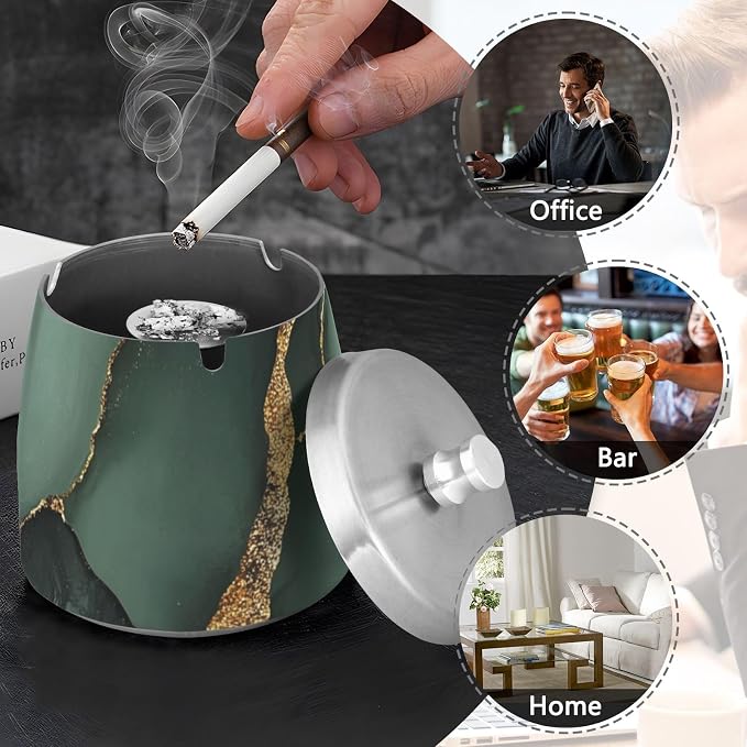 Marble Sage Green Black