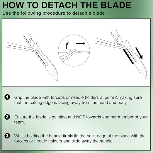 #10 - Pack of 21 (20 Blades + 1 Handle)