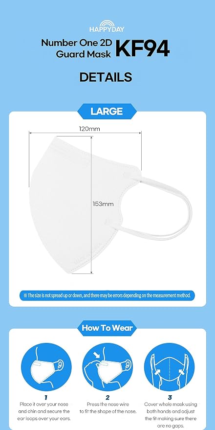 White for Adult (Pack of 25)