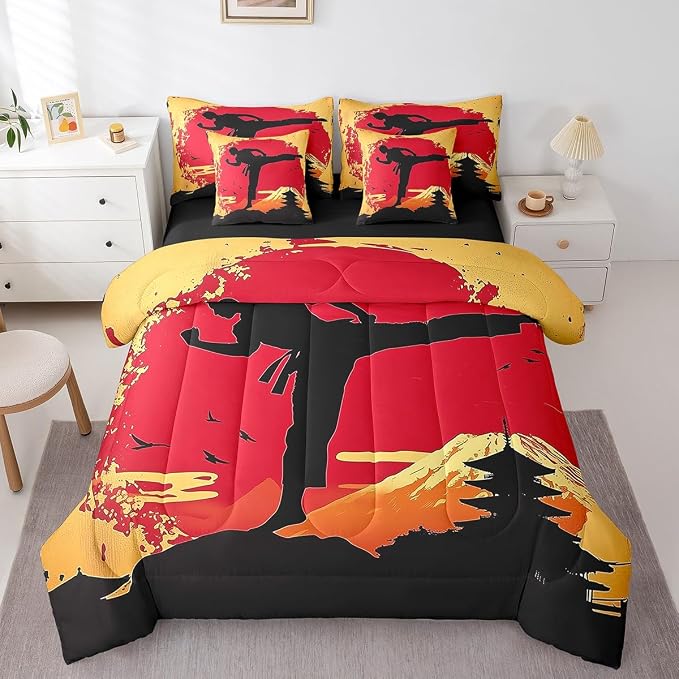 Deep Black Red Yellow