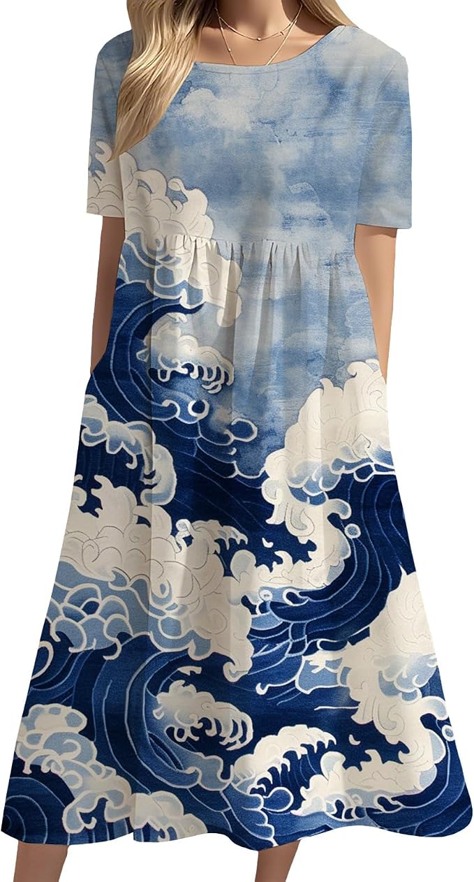 Wave Blue Japanese
