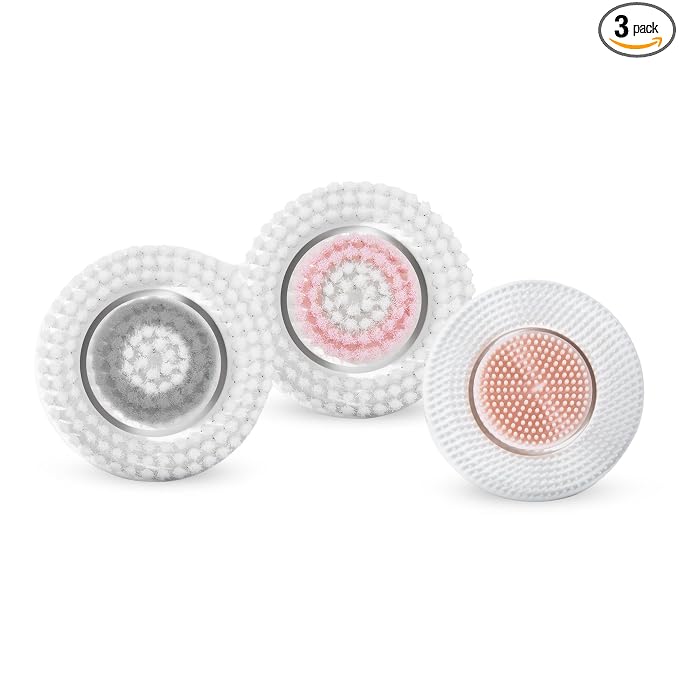 Vanity Planet Facial Cleansing Brush Replacement Heads, Raedia 2.0-3 Interchangeable Replacement Bru