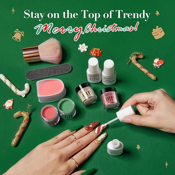 Green Red Glitter