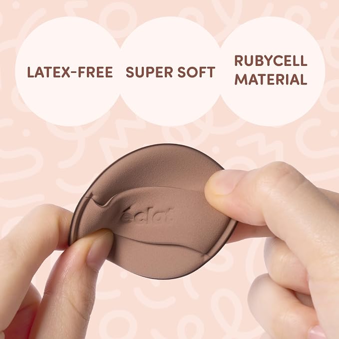 Rubycell Puff Mocha Round 2pcs
