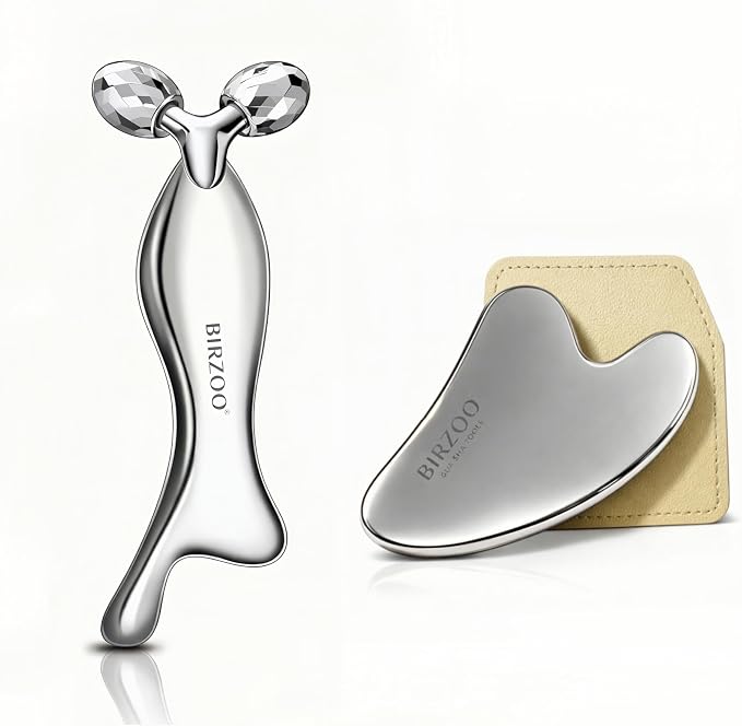 Roller + Heart Gua Sha