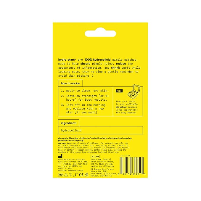 Yellow Hydrocolloid Stars