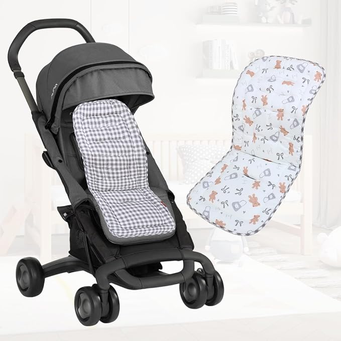 Butter Bear+Gray Plaid