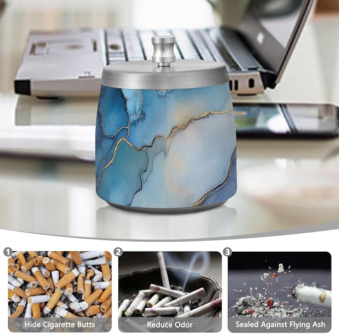 Marble Silver Royal Blue