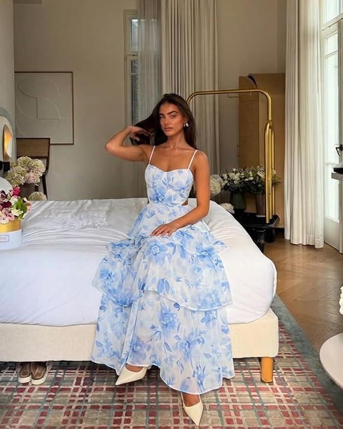 Floral Dark Blue