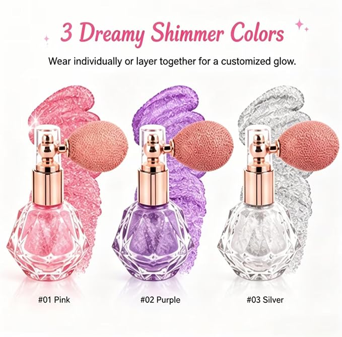 Silver, pink, purple