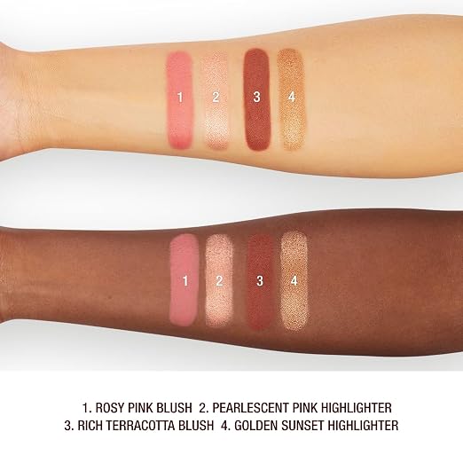Rosy Pink Blush/Pearlescent Pink Highlighter