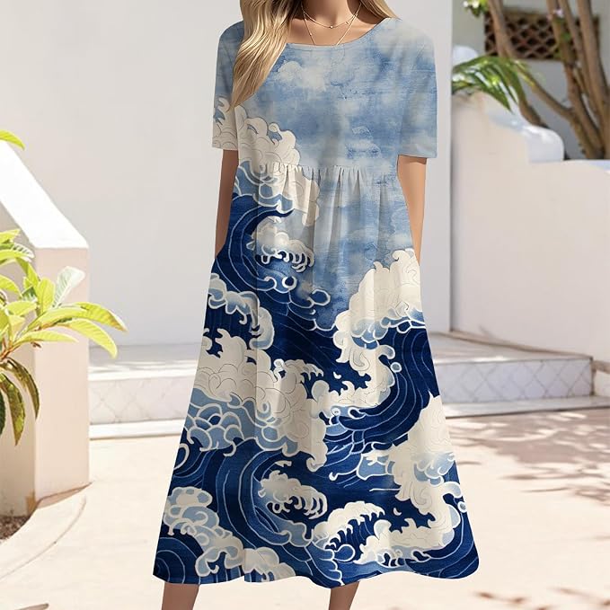 Wave Blue Japanese