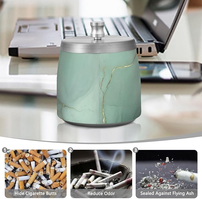 Marble Sage Green Black