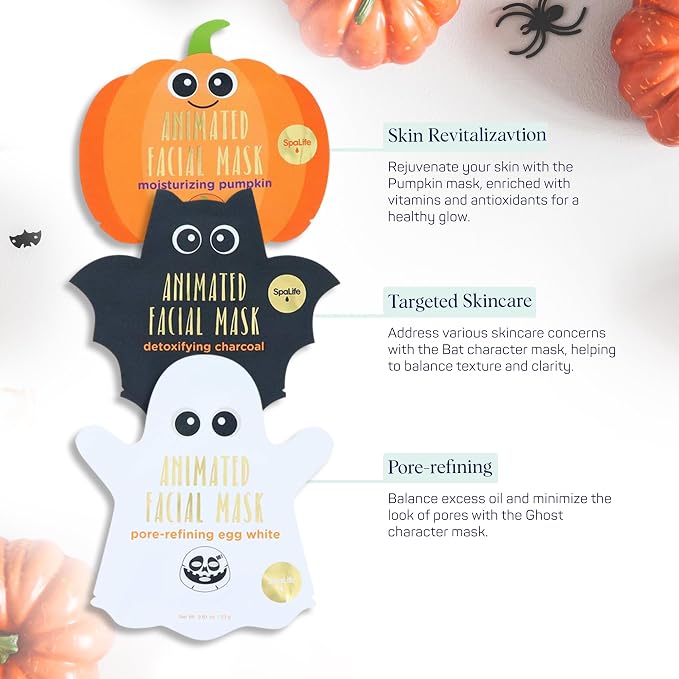 Ghost, Bat, Pumpkin