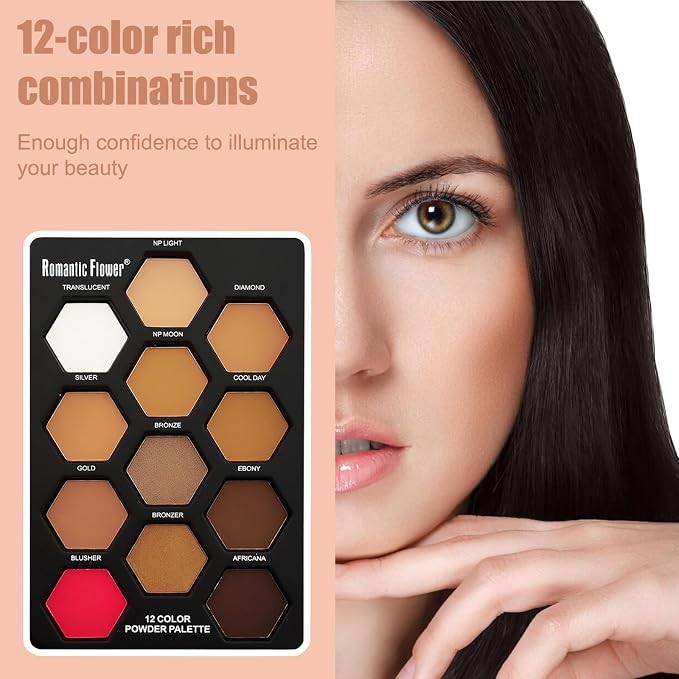12 Colors Bronzer Contour Palette
