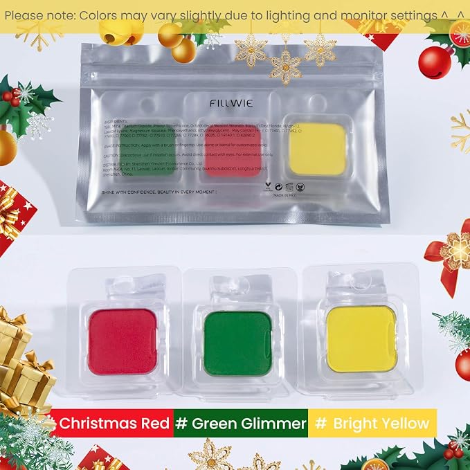 Christmas Red/ Bunny Green/ Bright Yellow