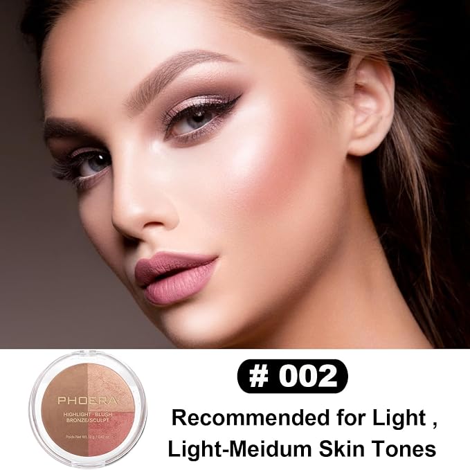 102+103+ #002 Contour /Nude+Warm peach+#002
