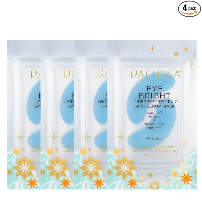 Set of 4 - Bright Undereye Spot Serum Mask