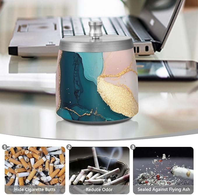 Marble Teal Blush