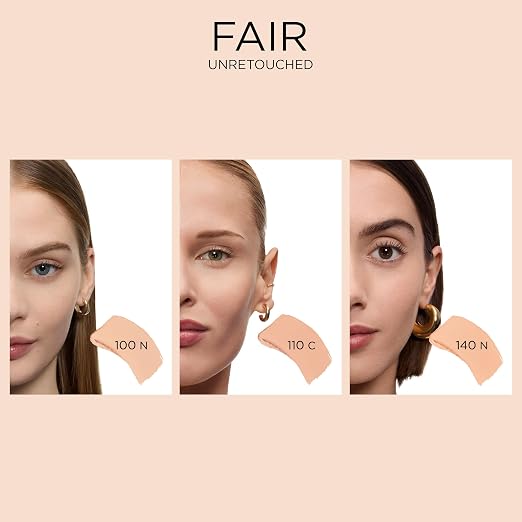110 Ivoire C: fair skin with cool/pinky undertones