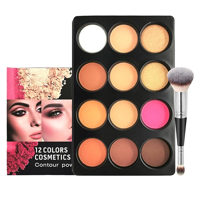 12 Colors Blush Contour Palette