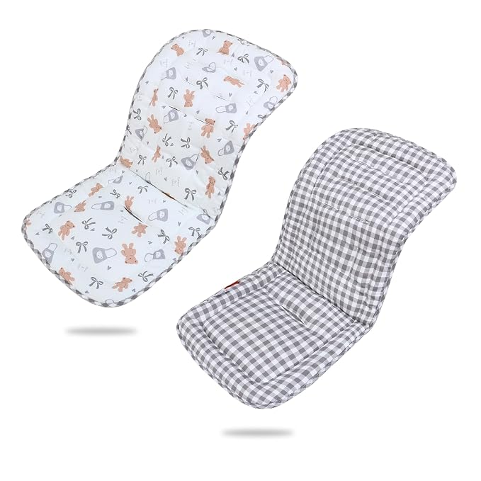 Butter Bear+Gray Plaid